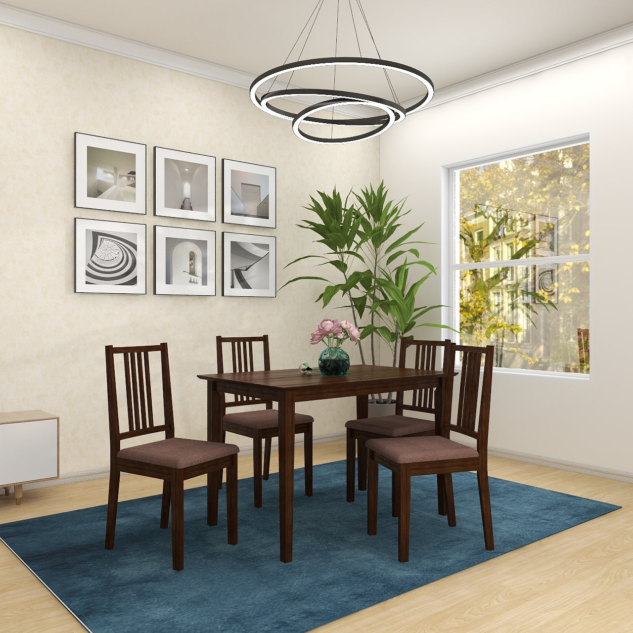 Monterey 4 Seater Solid Wood Dining Set