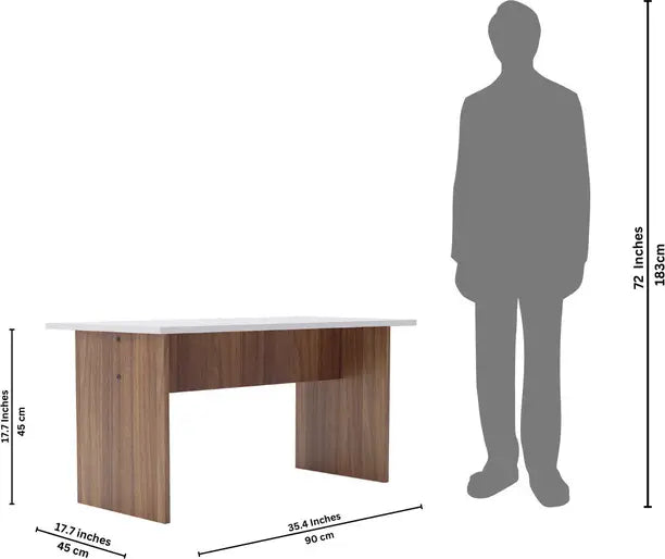 ECO Engineered Wood Coffee Table (Finish Color - Teak With Frosty White, DIY(Do-It-Yourself))