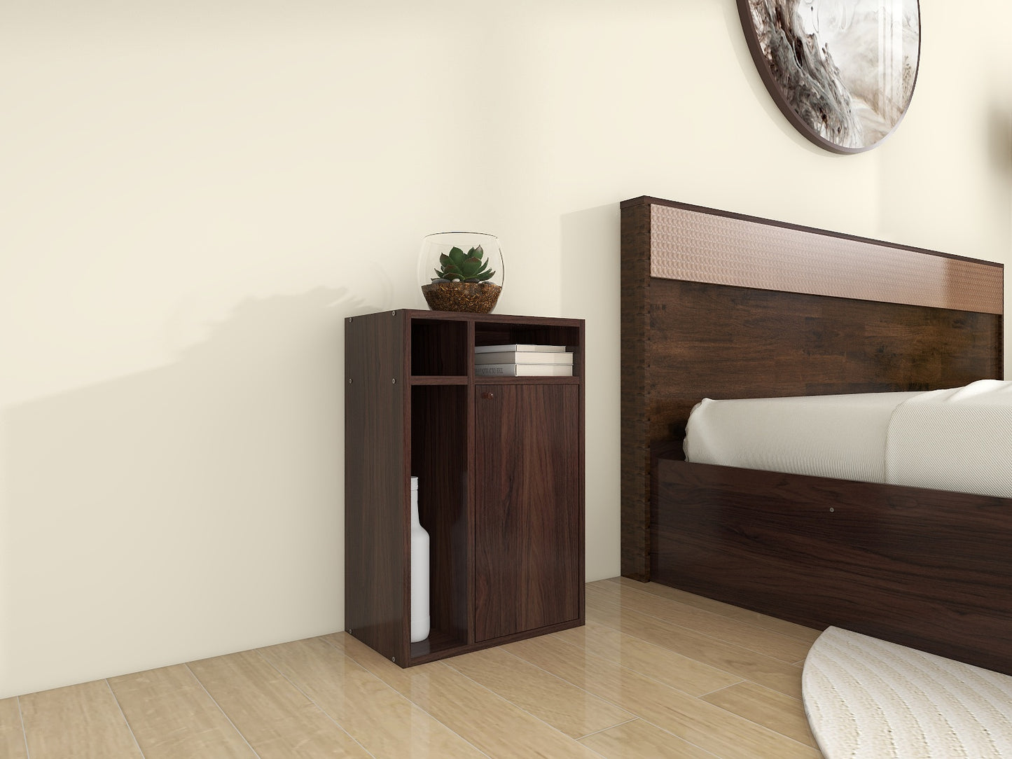 Chiyo Storage Bed Side Table