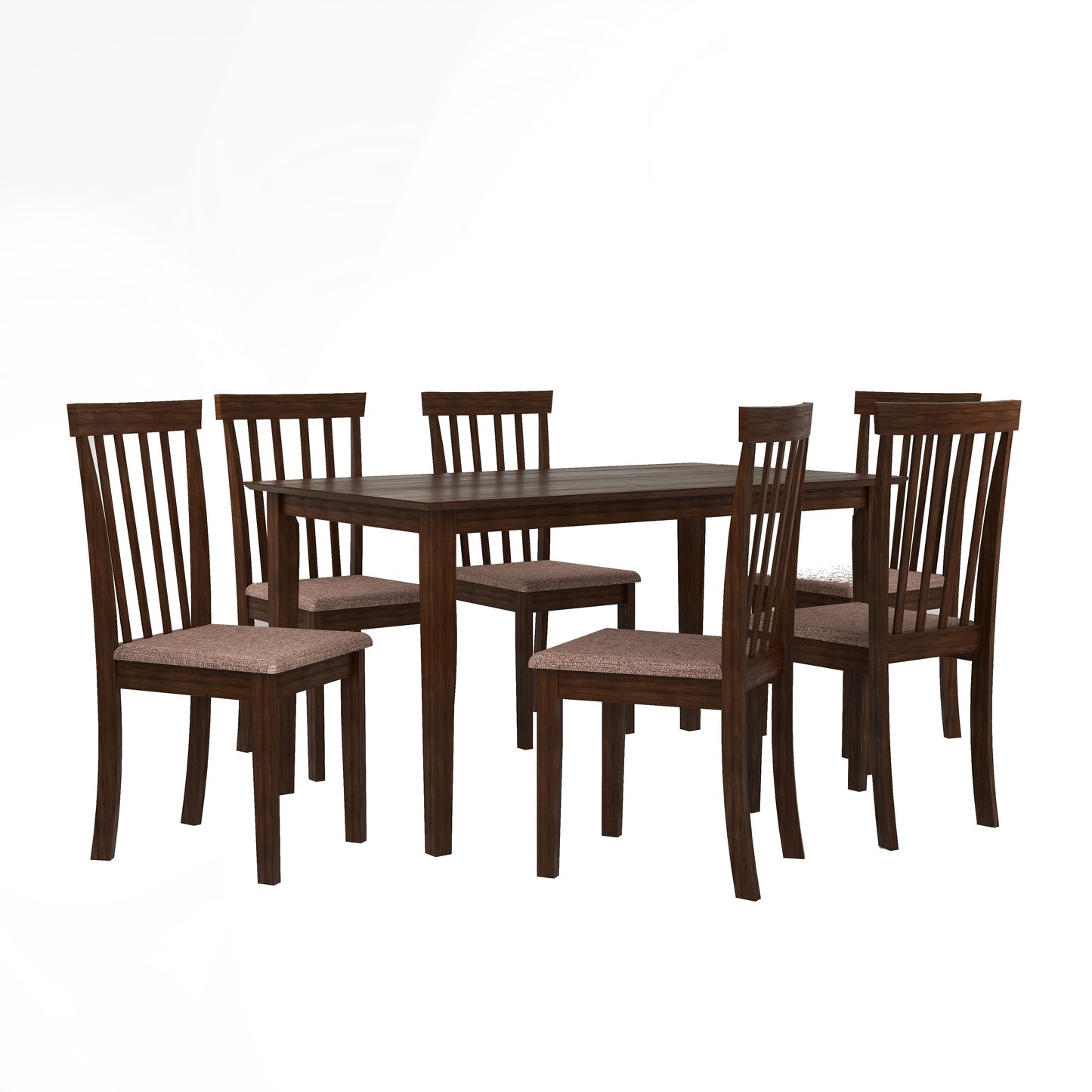 Houston 6 Seater Solid Wood Dining Set