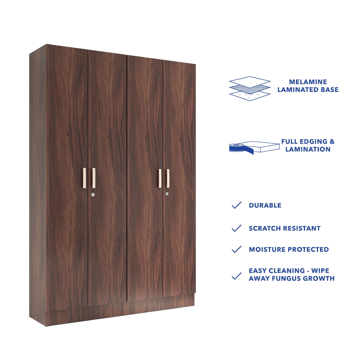 Kenzou 4 Door Wardrobe