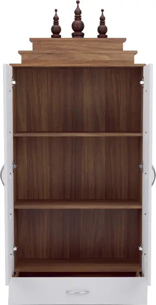 Positive Vibe Engineered Wood Home Temple  (Height: 151, Knock Down)
