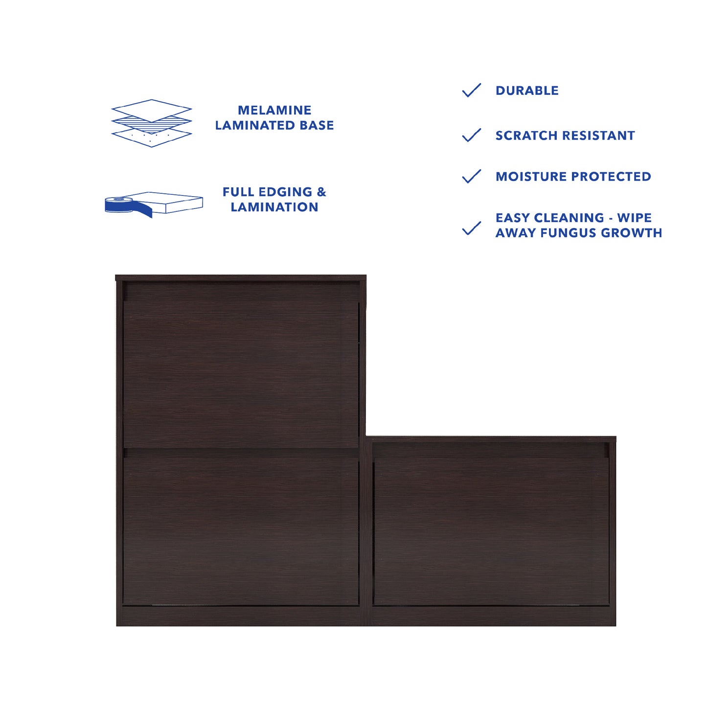 Kamiya Shoe Rack In Columbia Walnut