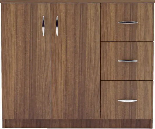 Cabinex Engineered Wood Free Standing Cabinet  (Finish Color - Teak, Door Type- Hinged, Knock Down)