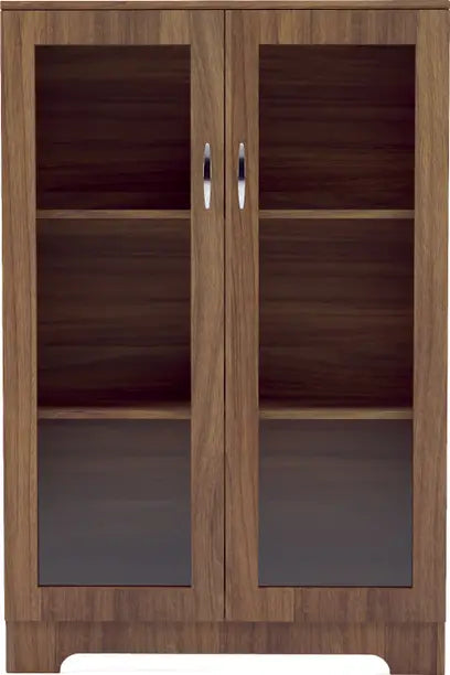 Book Nook Engineered Wood Close Book Shelf  (Finish Color - Teak, Knock Down)