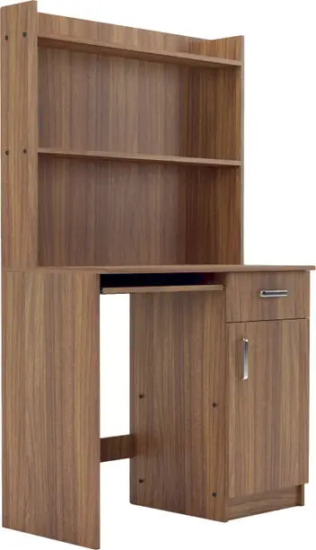 PRO Engineered Wood Study Table  (Free Standing, Finish Color - Teak, Knock Down)